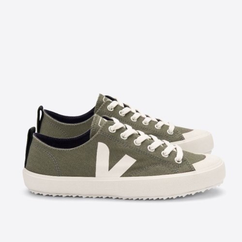 Veja Nova Canvas Mens Trainers Olive UK 87695